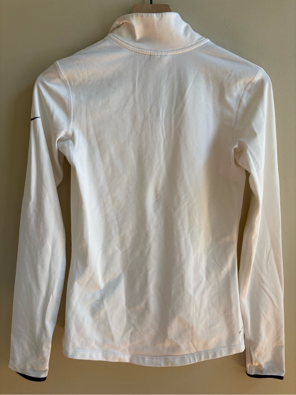 Nike Pro Dri-FIT Women’s M White Half Zip Running Pullover - Picture 3 of 9